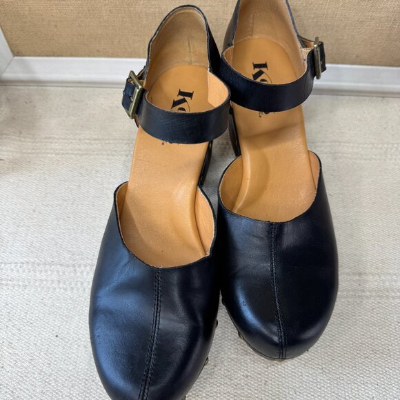 Korks by Kork Ease Women's Size 11 Boho Platform Black Leather - Picture 3 of 8